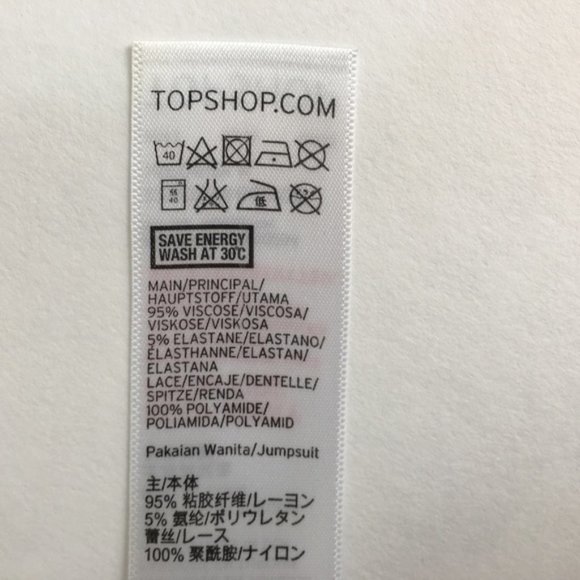 Topshop Viscose V neck Lace Trim Romper sz 6 - Picture 8 of 8